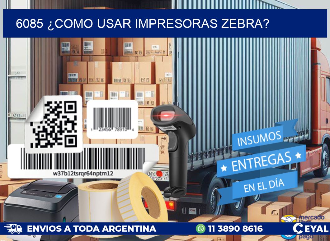 6085 ¿COMO USAR IMPRESORAS ZEBRA?