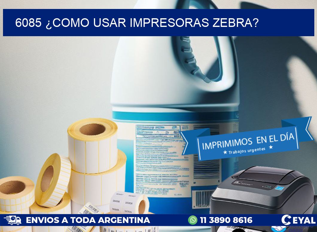 6085 ¿COMO USAR IMPRESORAS ZEBRA?