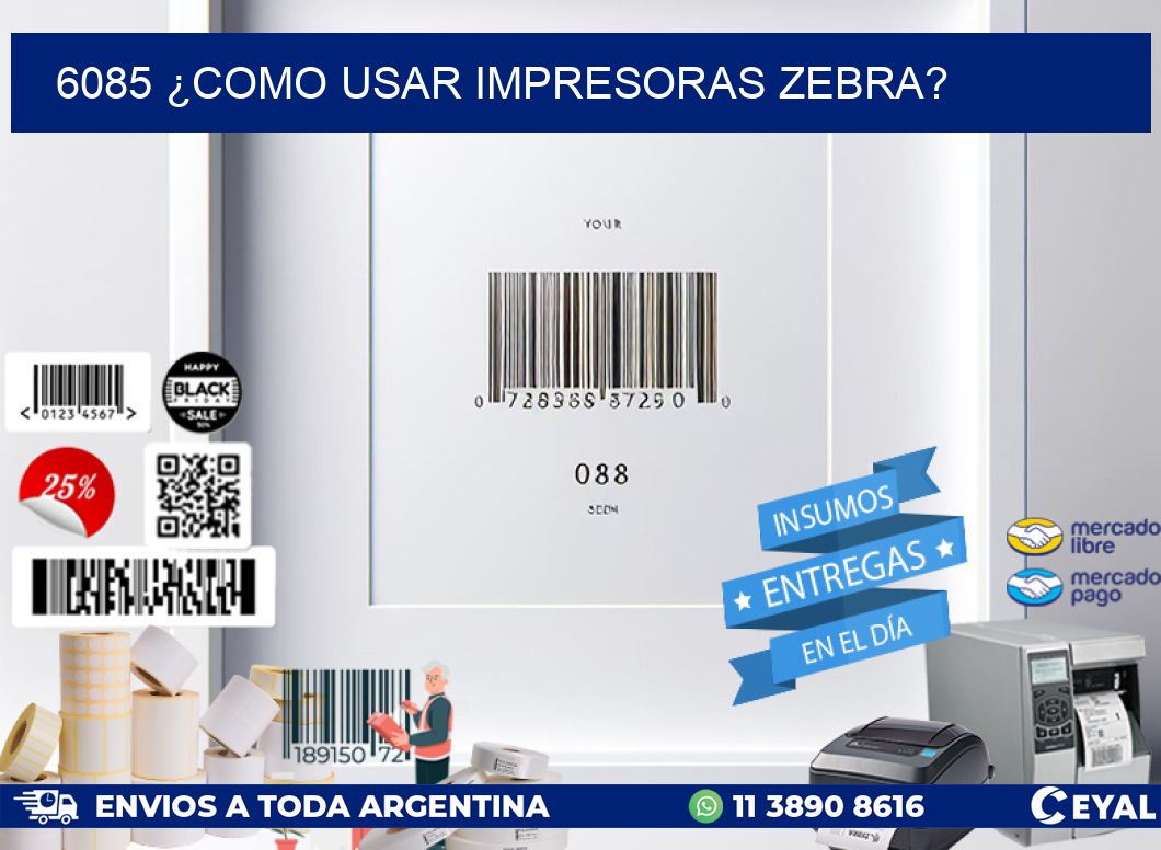 6085 ¿COMO USAR IMPRESORAS ZEBRA?