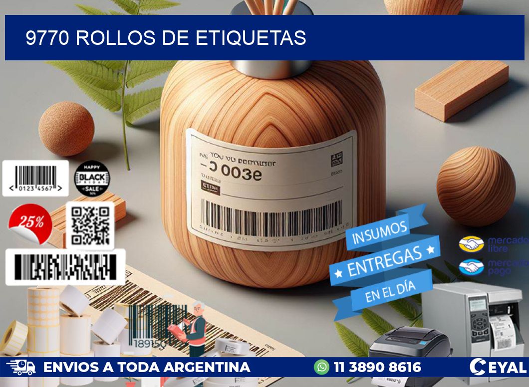 9770 ROLLOS DE ETIQUETAS