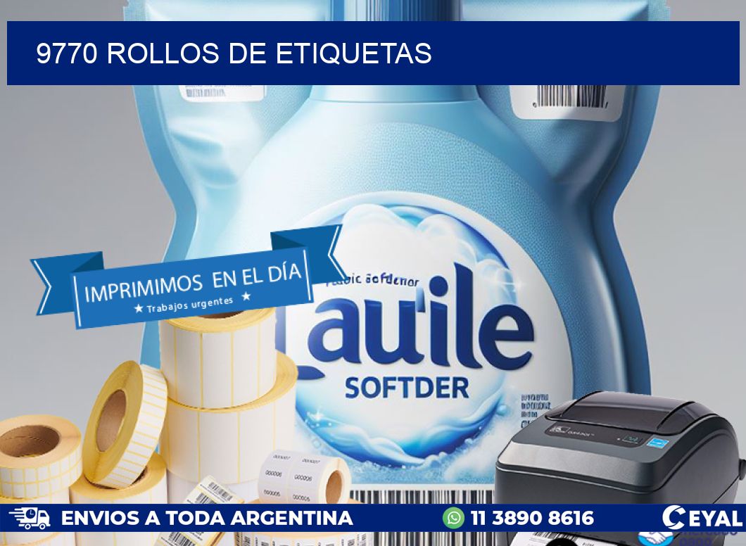 9770 ROLLOS DE ETIQUETAS