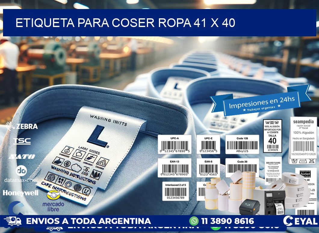 ETIQUETA PARA COSER ROPA 41 x 40