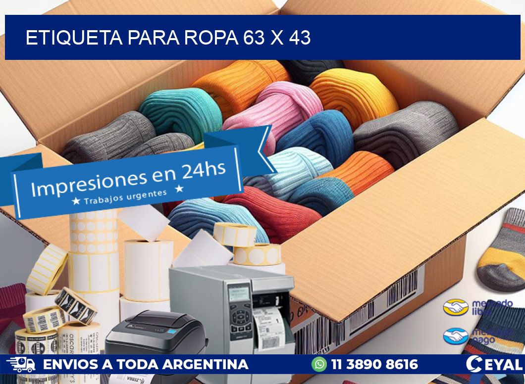 ETIQUETA PARA ROPA 63 x 43