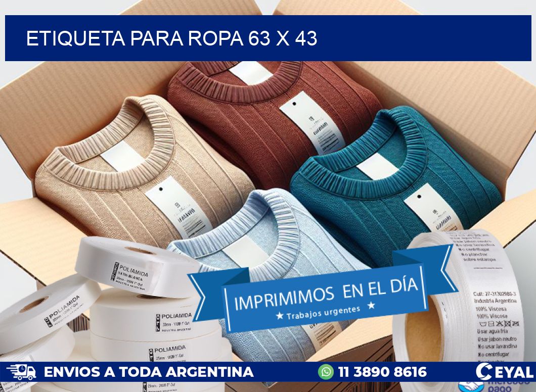 ETIQUETA PARA ROPA 63 x 43