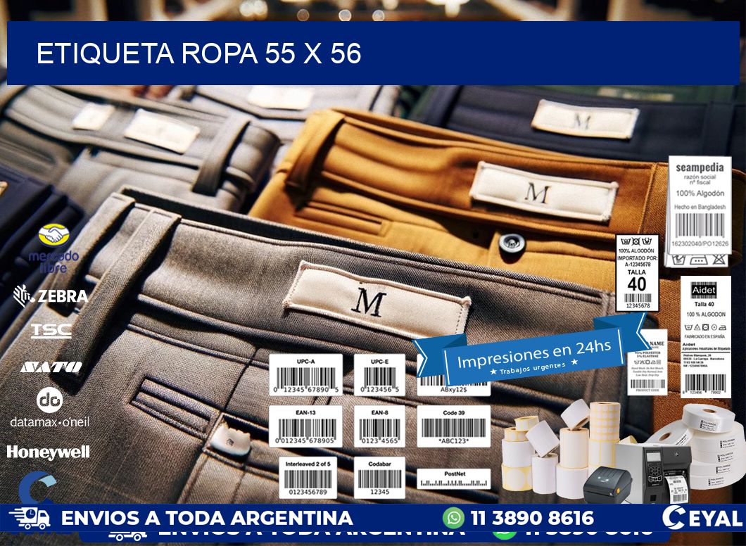 ETIQUETA ROPA 55 x 56