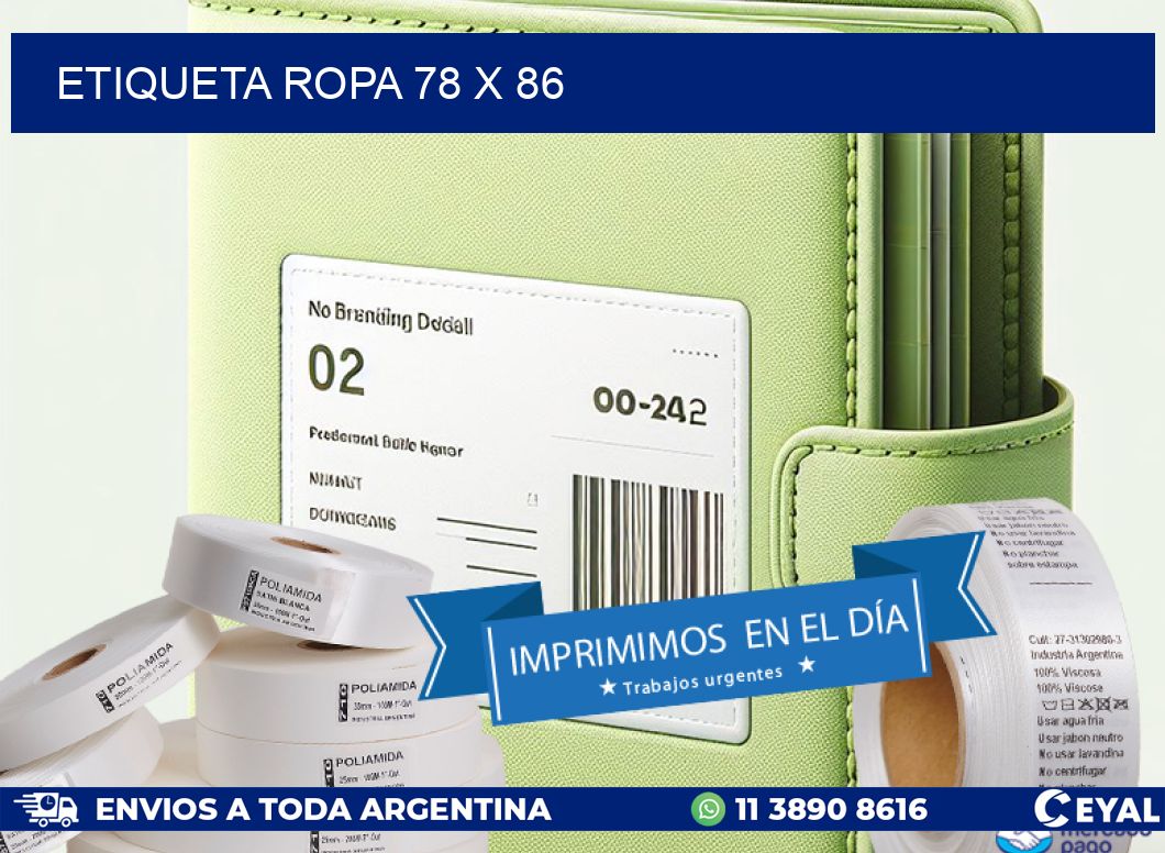 ETIQUETA ROPA 78 x 86