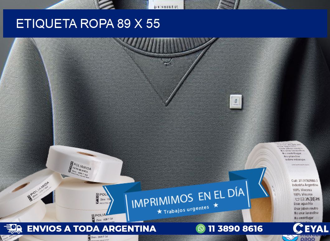 ETIQUETA ROPA 89 x 55