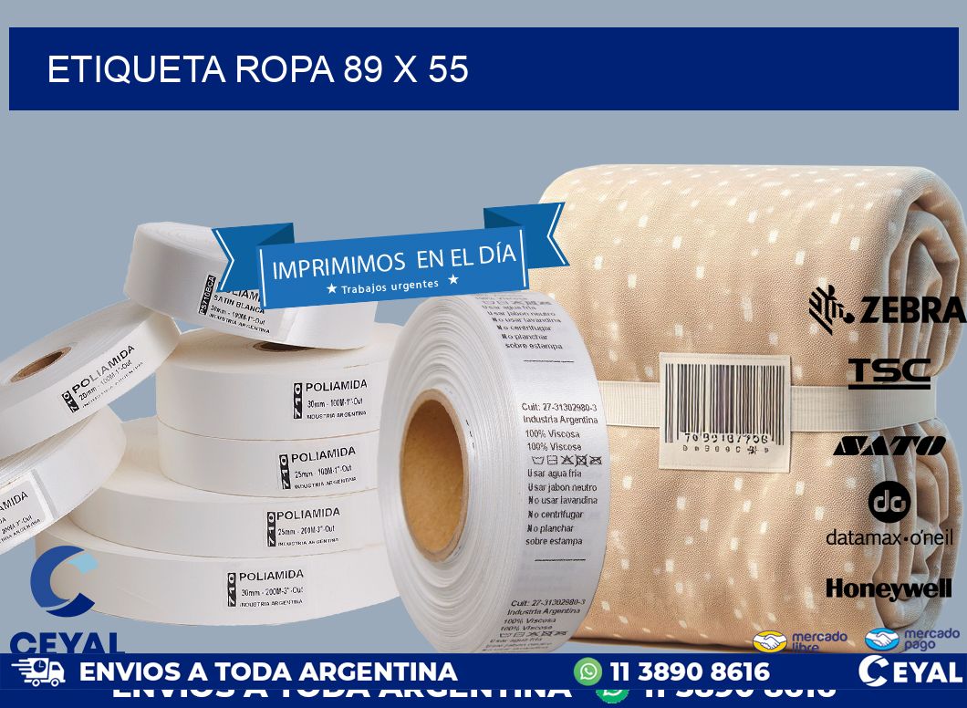 ETIQUETA ROPA 89 x 55