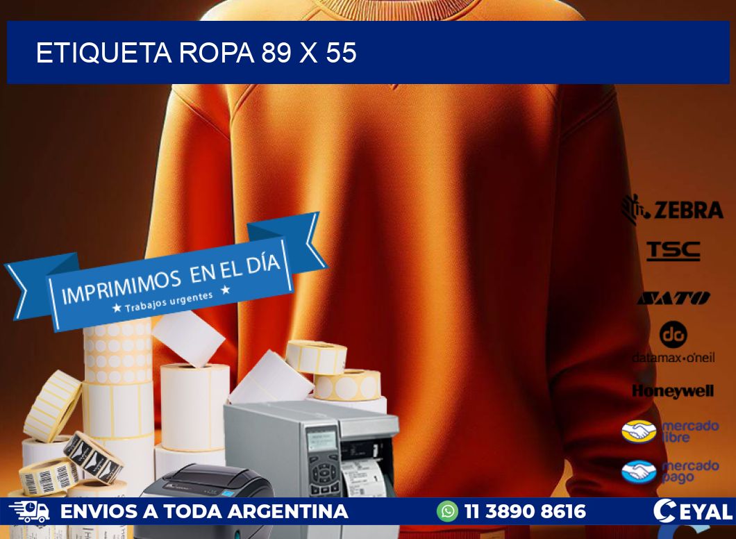 ETIQUETA ROPA 89 x 55