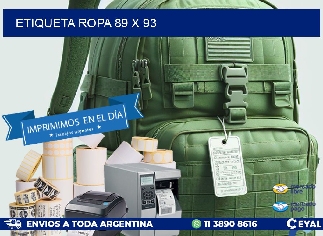 ETIQUETA ROPA 89 x 93