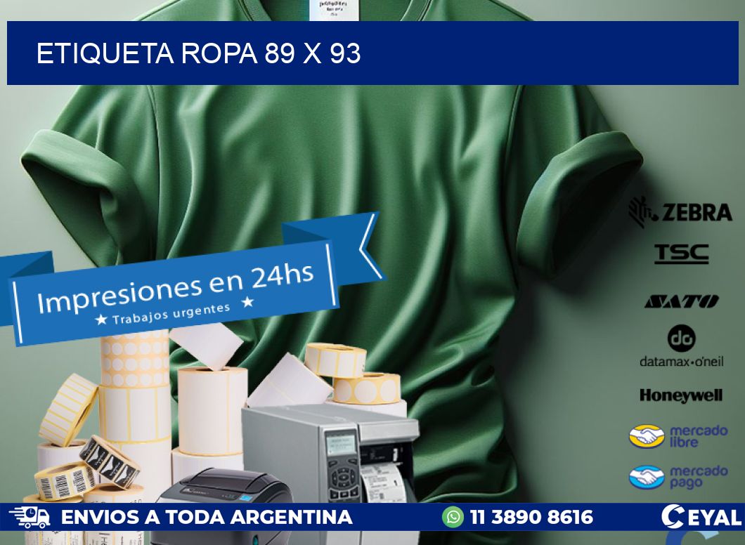 ETIQUETA ROPA 89 x 93