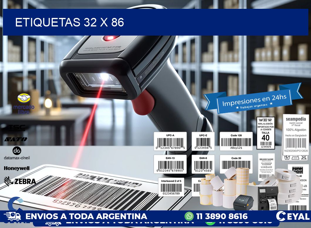 ETIQUETAS 32 x 86