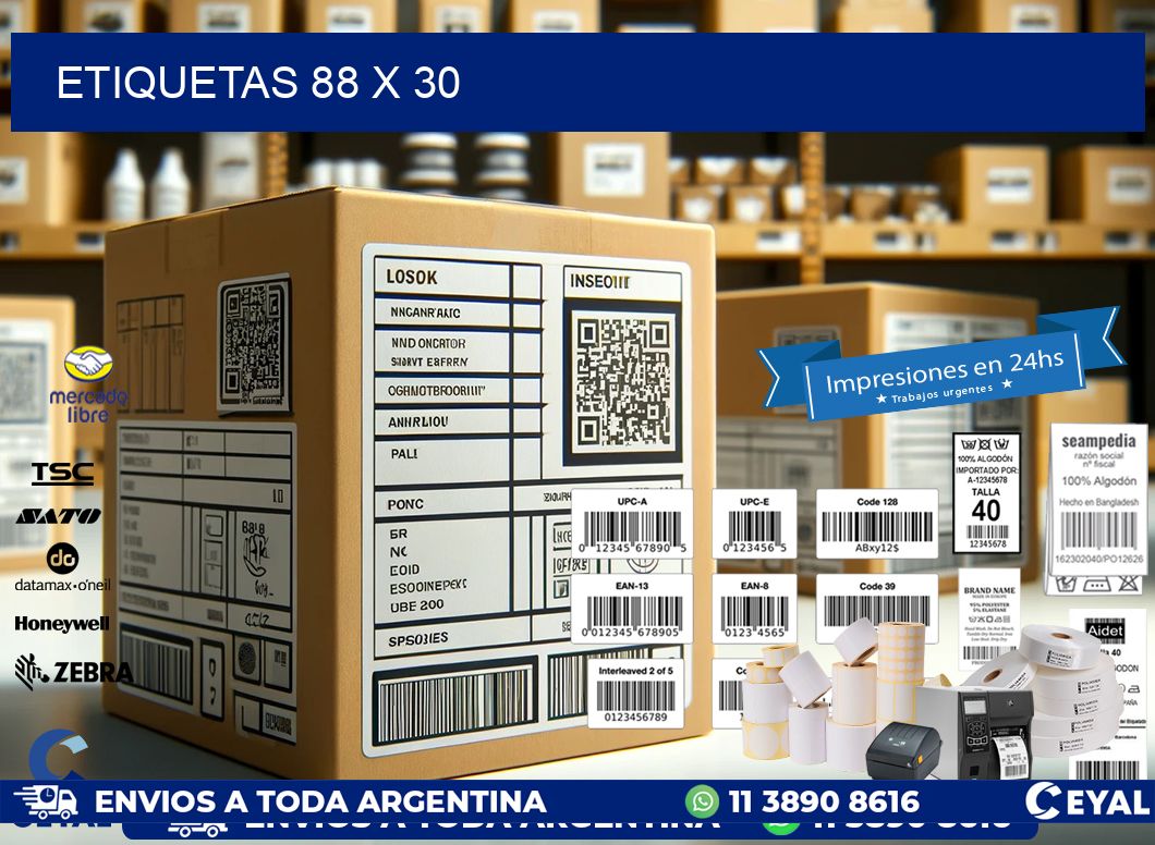 ETIQUETAS 88 x 30