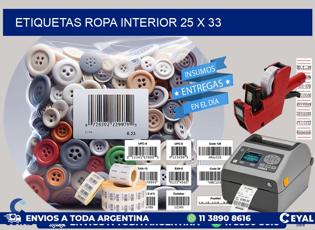 ETIQUETAS ROPA INTERIOR 25 x 33