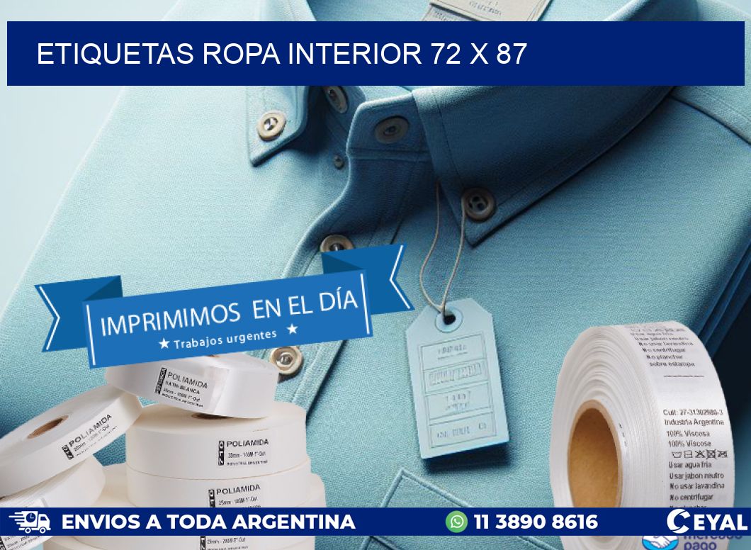 ETIQUETAS ROPA INTERIOR 72 x 87