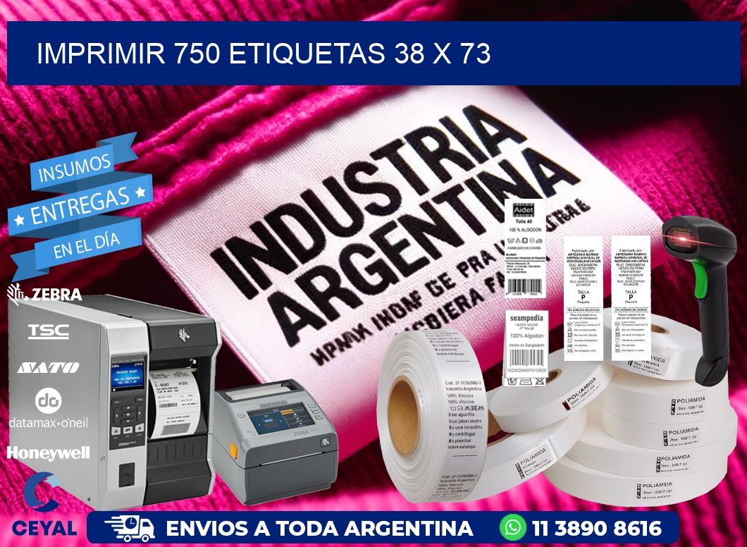 IMPRIMIR 750 ETIQUETAS 38 x 73