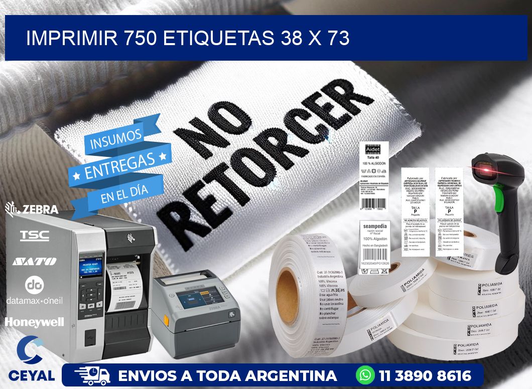 IMPRIMIR 750 ETIQUETAS 38 x 73