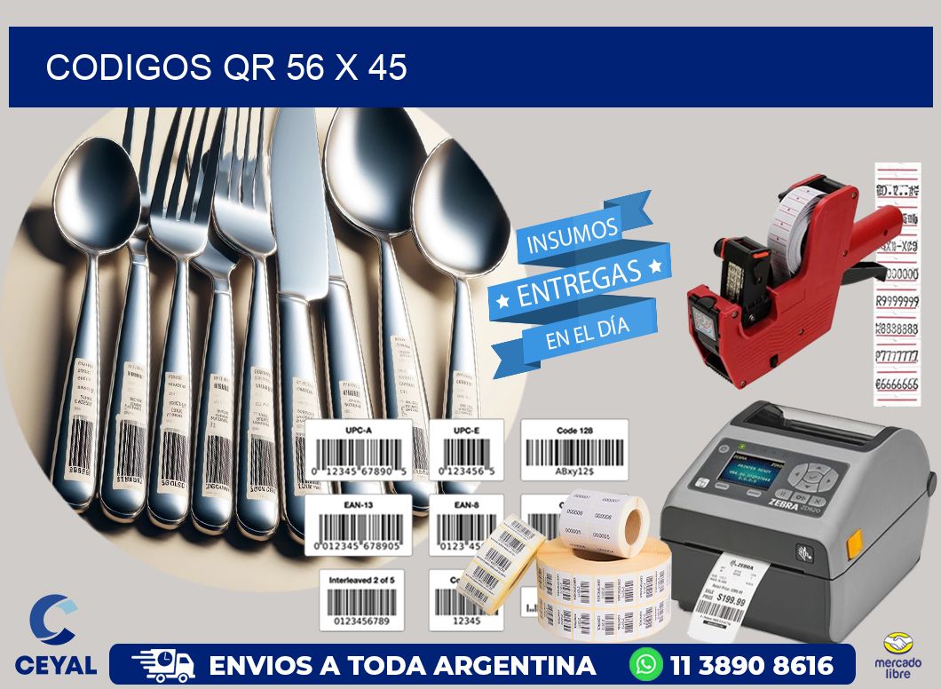 CODIGOS QR 56 x 45