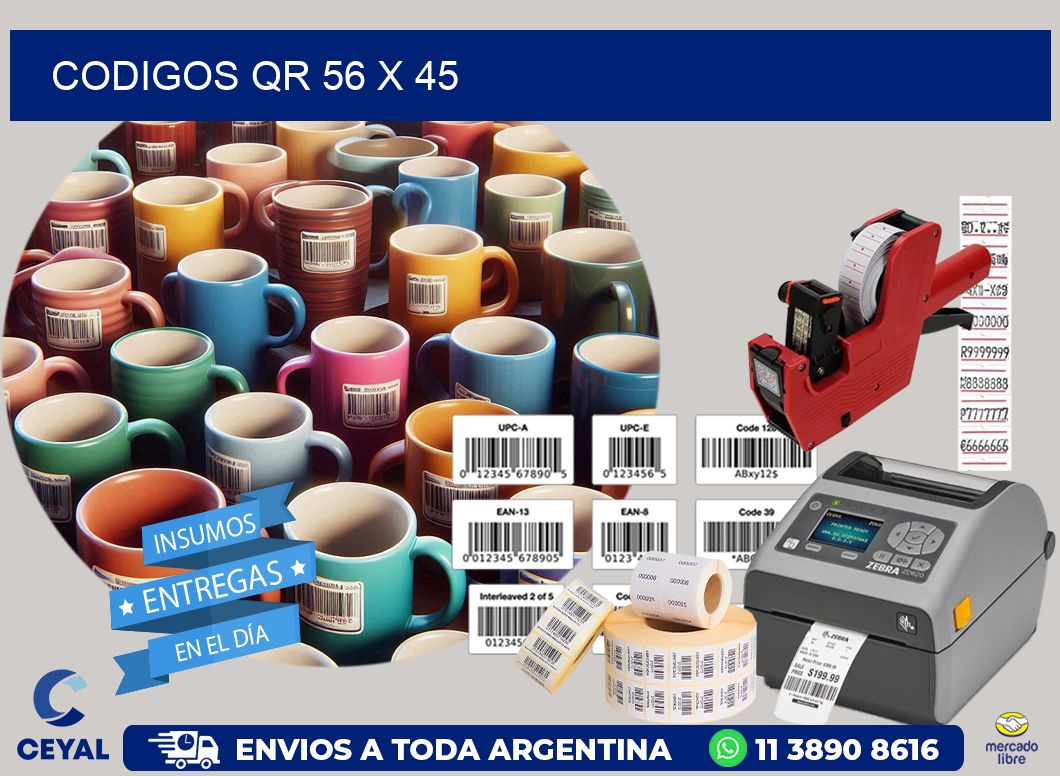 CODIGOS QR 56 x 45