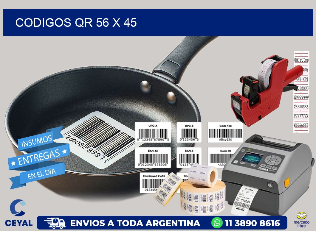 CODIGOS QR 56 x 45