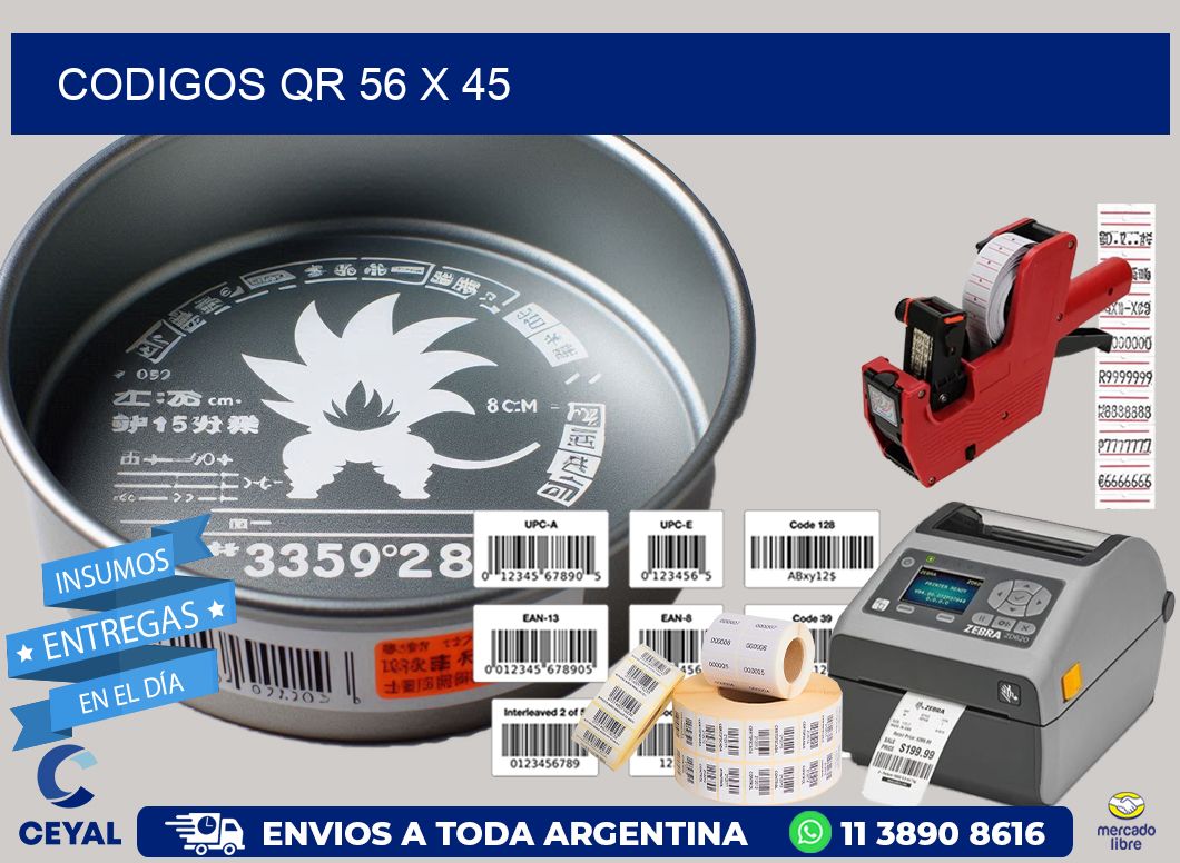 CODIGOS QR 56 x 45