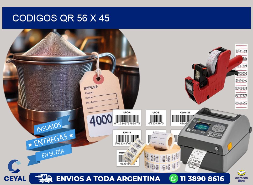 CODIGOS QR 56 x 45