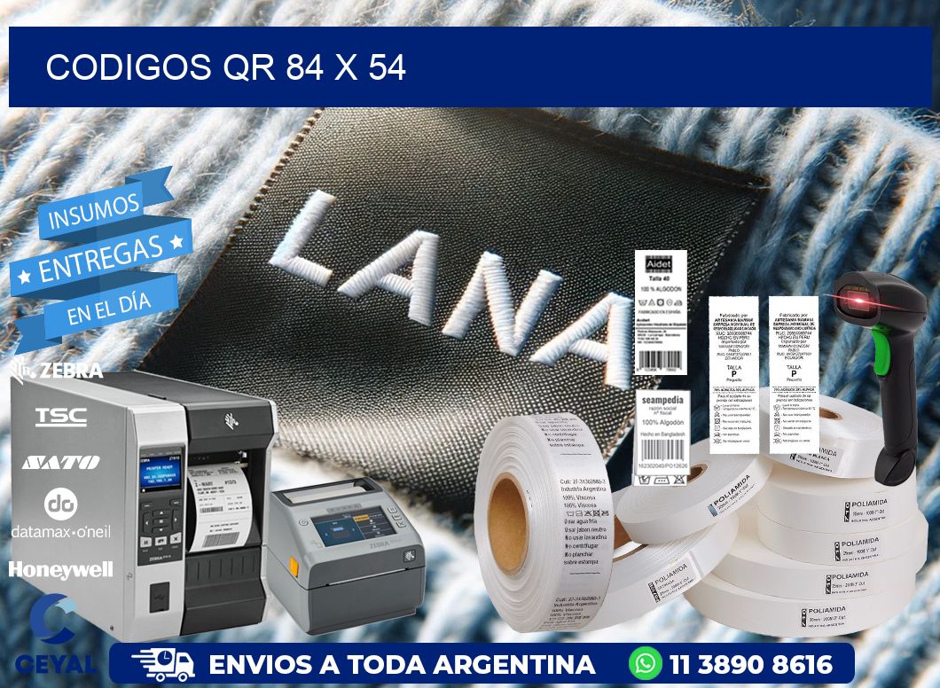 CODIGOS QR 84 x 54