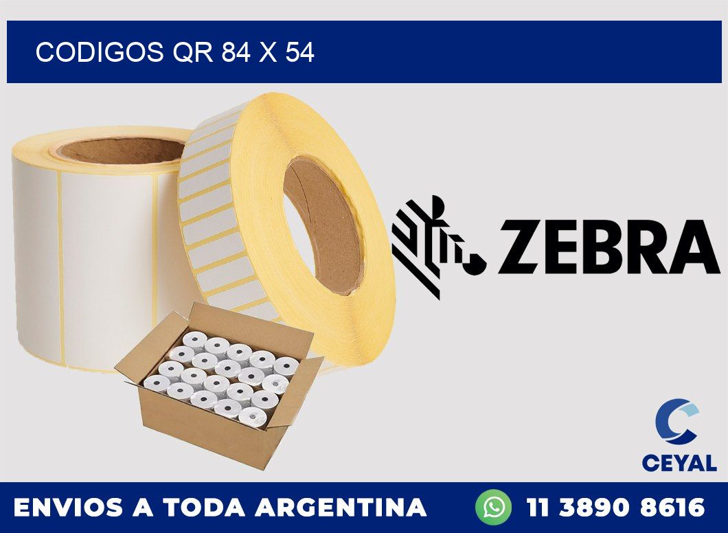 CODIGOS QR 84 x 54