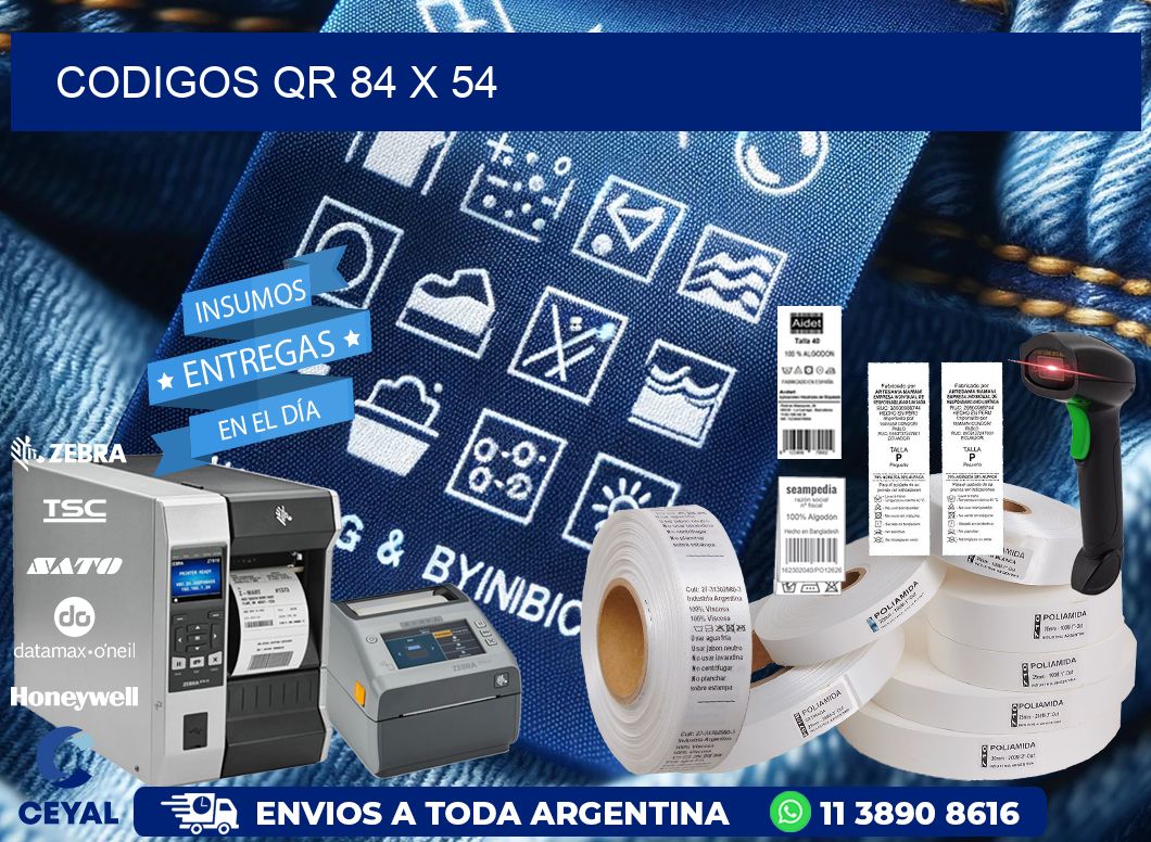 CODIGOS QR 84 x 54