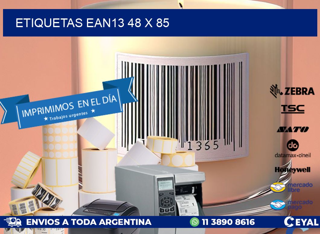 ETIQUETAS EAN13 48 x 85