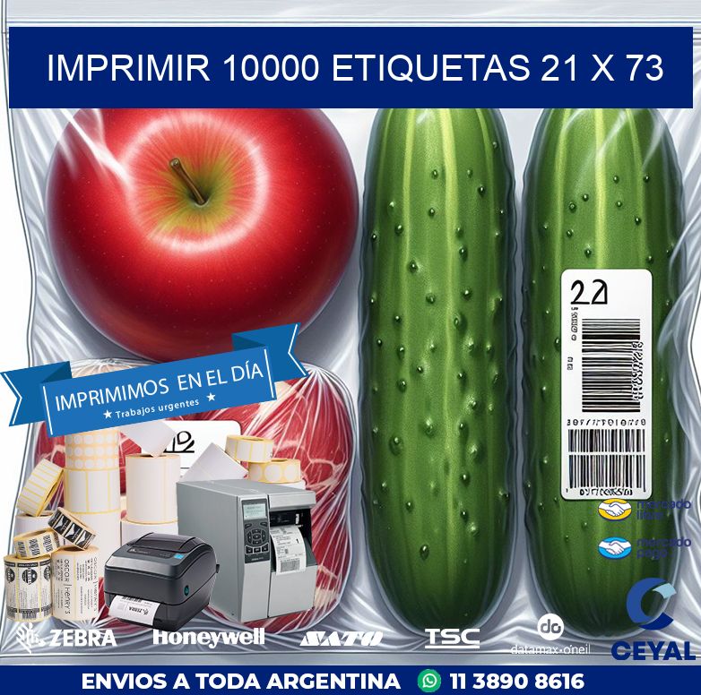 IMPRIMIR 10000 ETIQUETAS 21 x 73