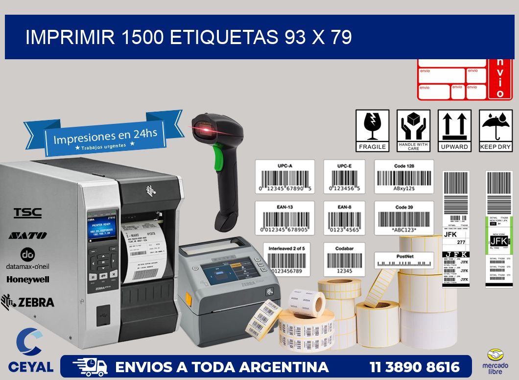 IMPRIMIR 1500 ETIQUETAS 93 x 79