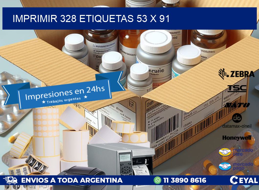 IMPRIMIR 328 ETIQUETAS 53 x 91