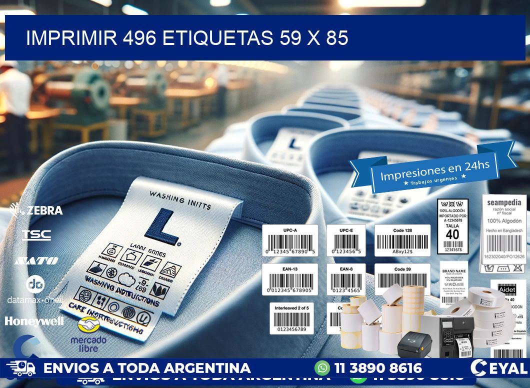 IMPRIMIR 496 ETIQUETAS 59 x 85