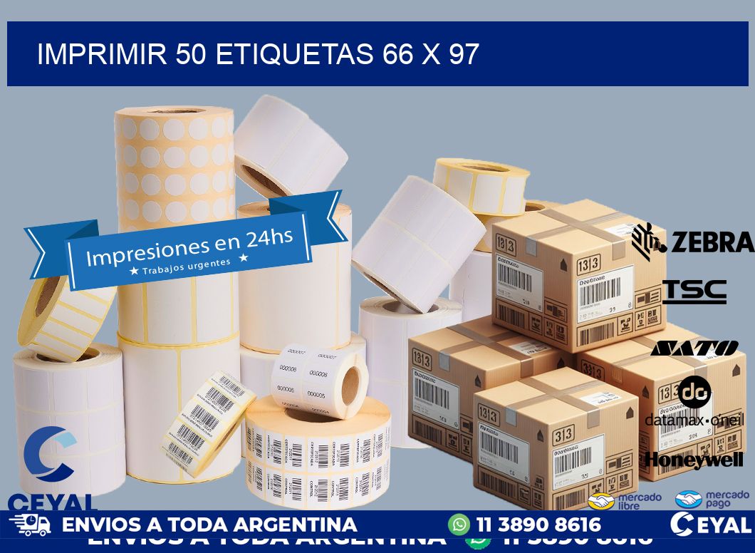 IMPRIMIR 50 ETIQUETAS 66 x 97