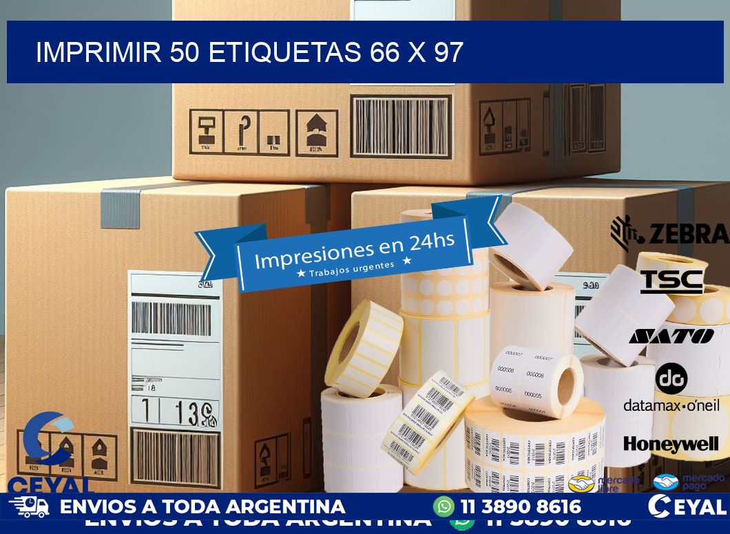 IMPRIMIR 50 ETIQUETAS 66 x 97