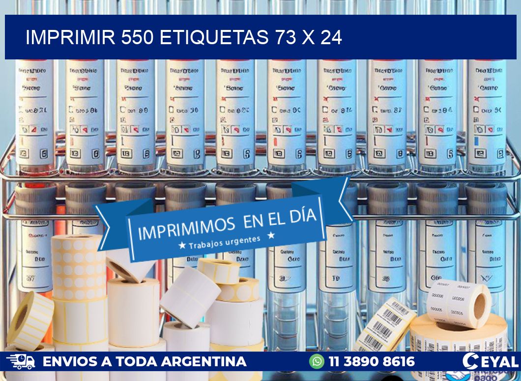 IMPRIMIR 550 ETIQUETAS 73 x 24