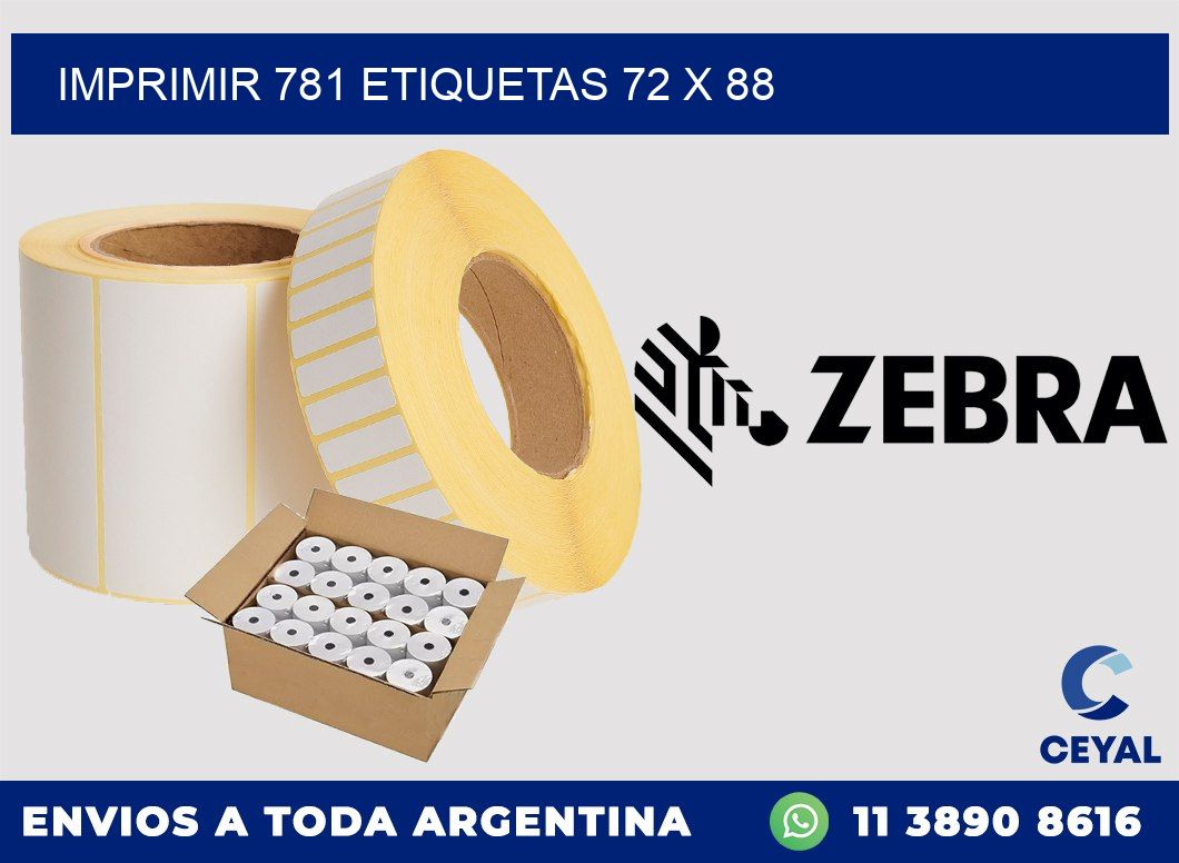 IMPRIMIR 781 ETIQUETAS 72 x 88