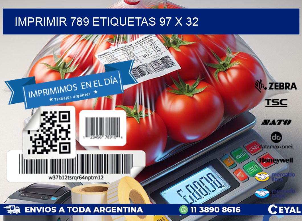 IMPRIMIR 789 ETIQUETAS 97 x 32