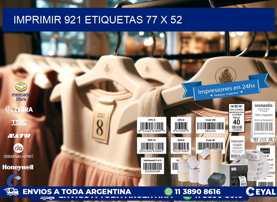 IMPRIMIR 921 ETIQUETAS 77 x 52