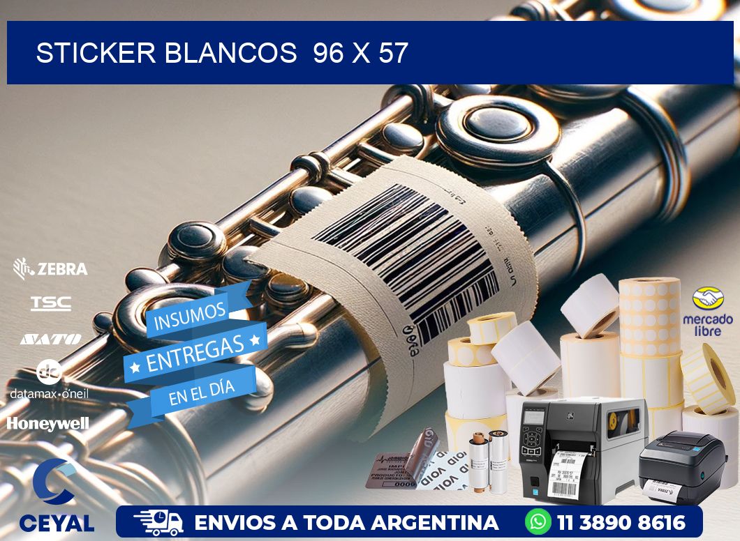 STICKER BLANCOS  96 x 57