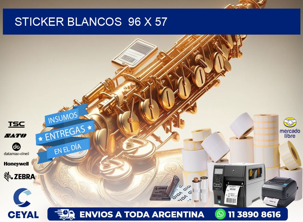 STICKER BLANCOS  96 x 57