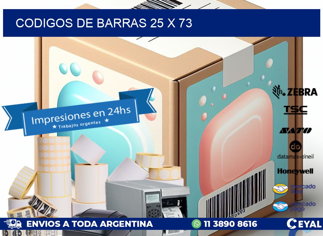 codigos de barras 25 x 73