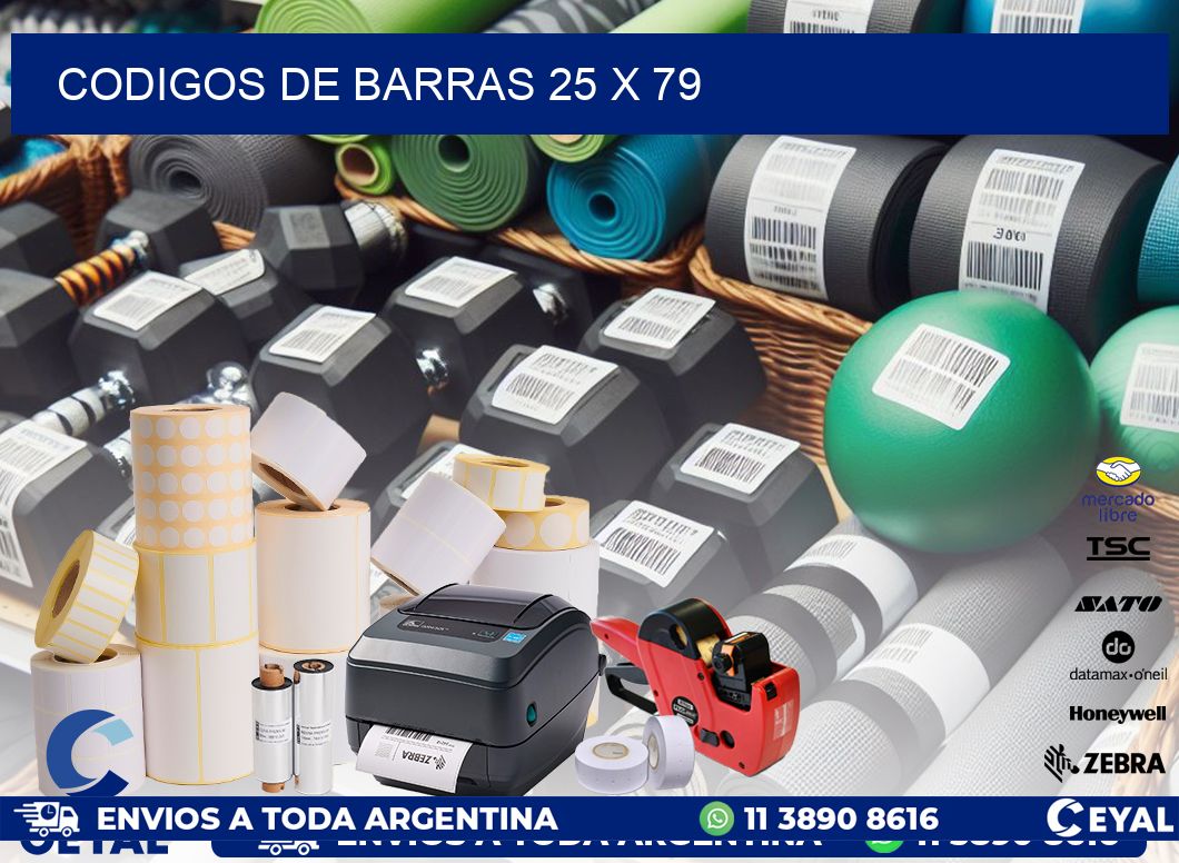 codigos de barras 25 x 79