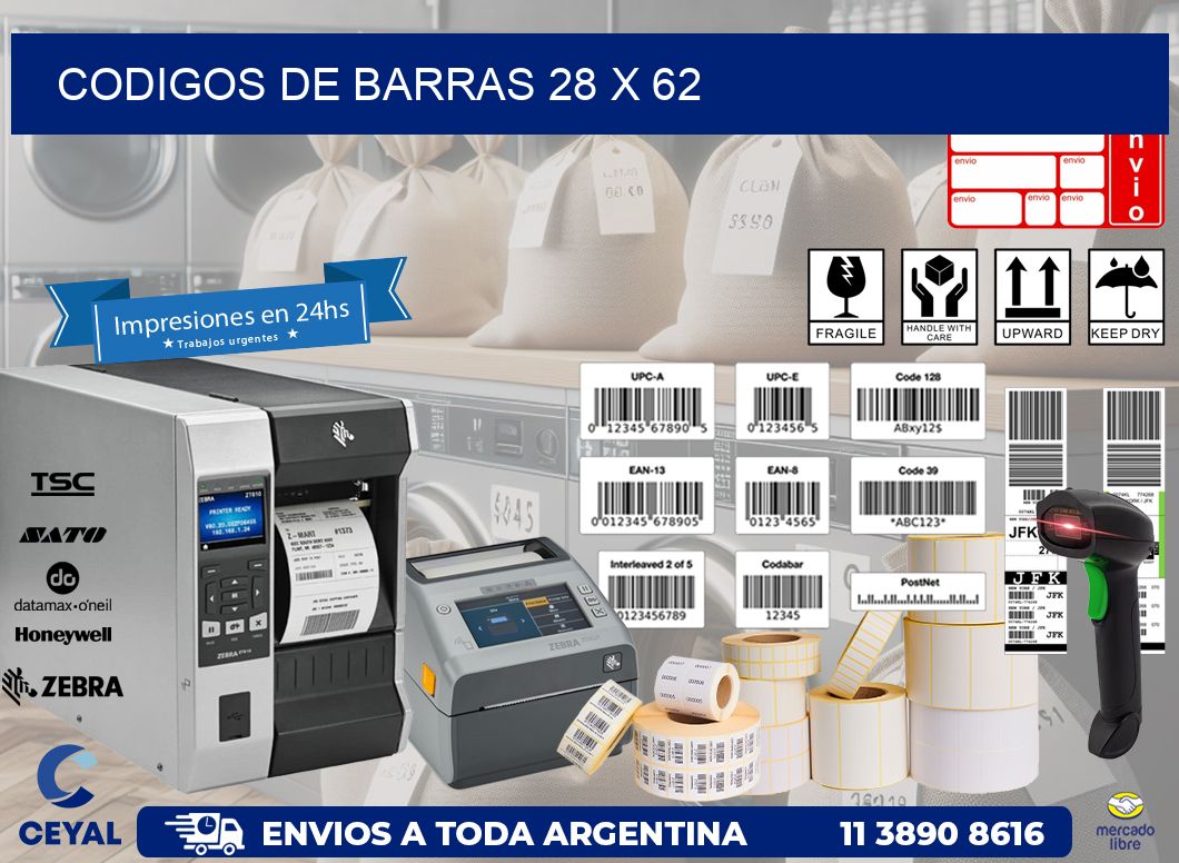 codigos de barras 28 x 62