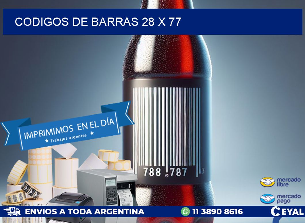 codigos de barras 28 x 77