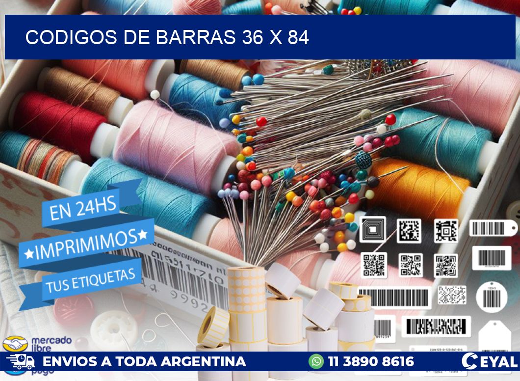 codigos de barras 36 x 84