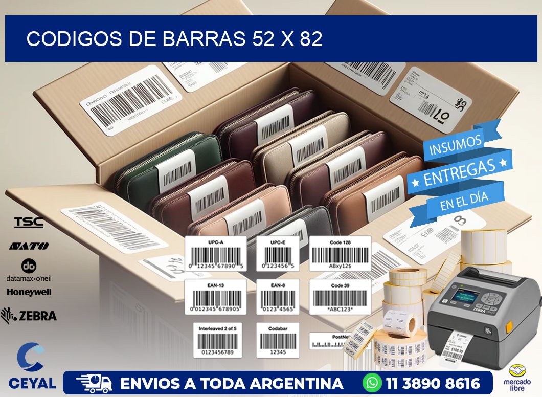 codigos de barras 52 x 82