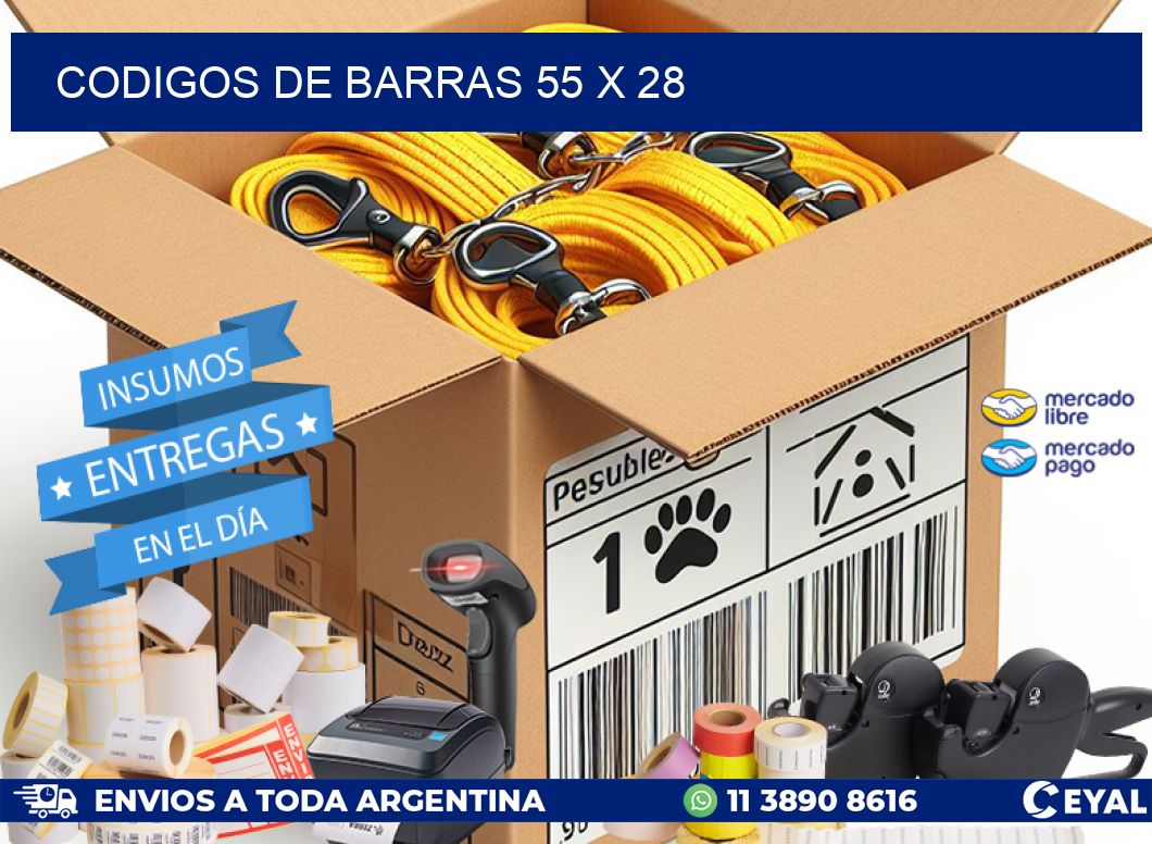 codigos de barras 55 x 28