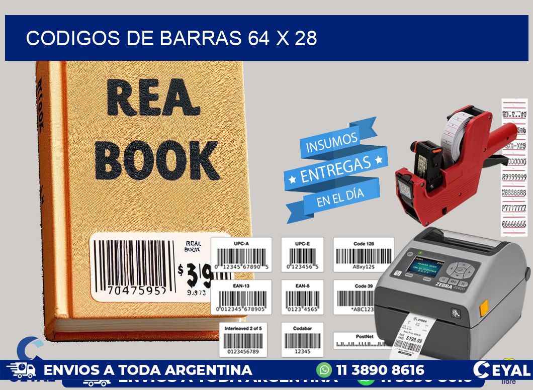 codigos de barras 64 x 28